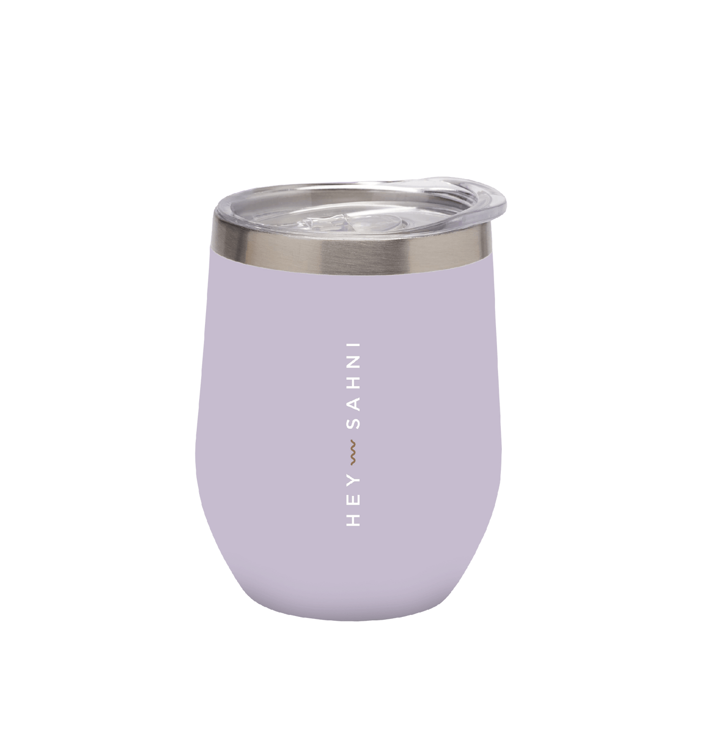 stainless steel coffee cup in lilac