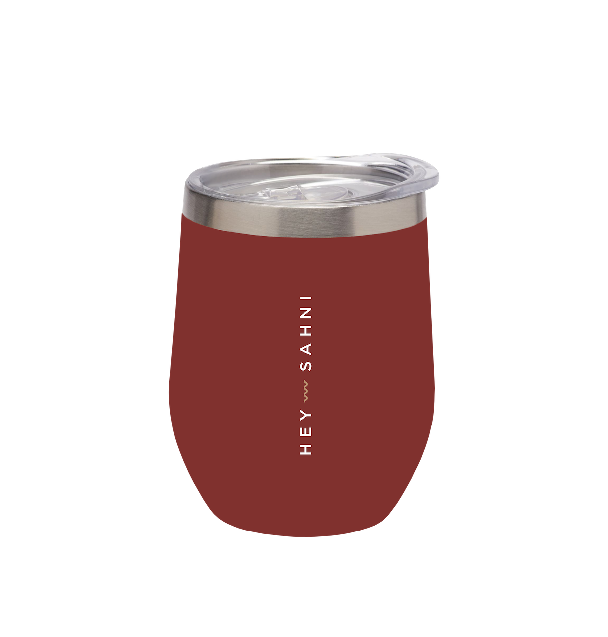 stainless steel coffee cup in red