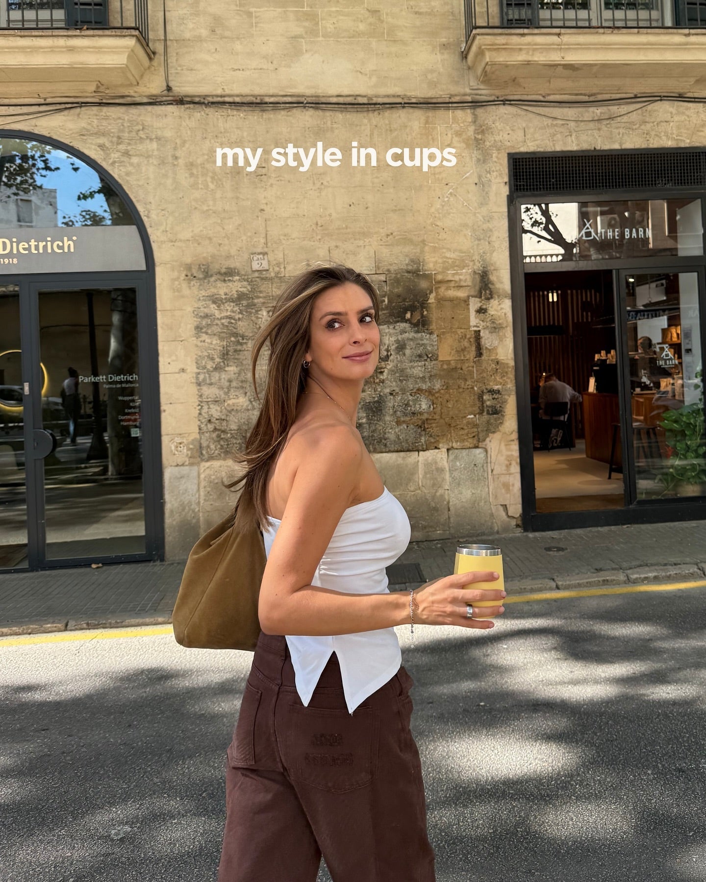 Lisa walking through Palma! 