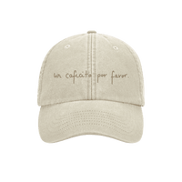 HEY SAHNI Merch Cap – Beige Baseball Cap mit gesticktem Logo, limitiertes HEY SAHNI Merch