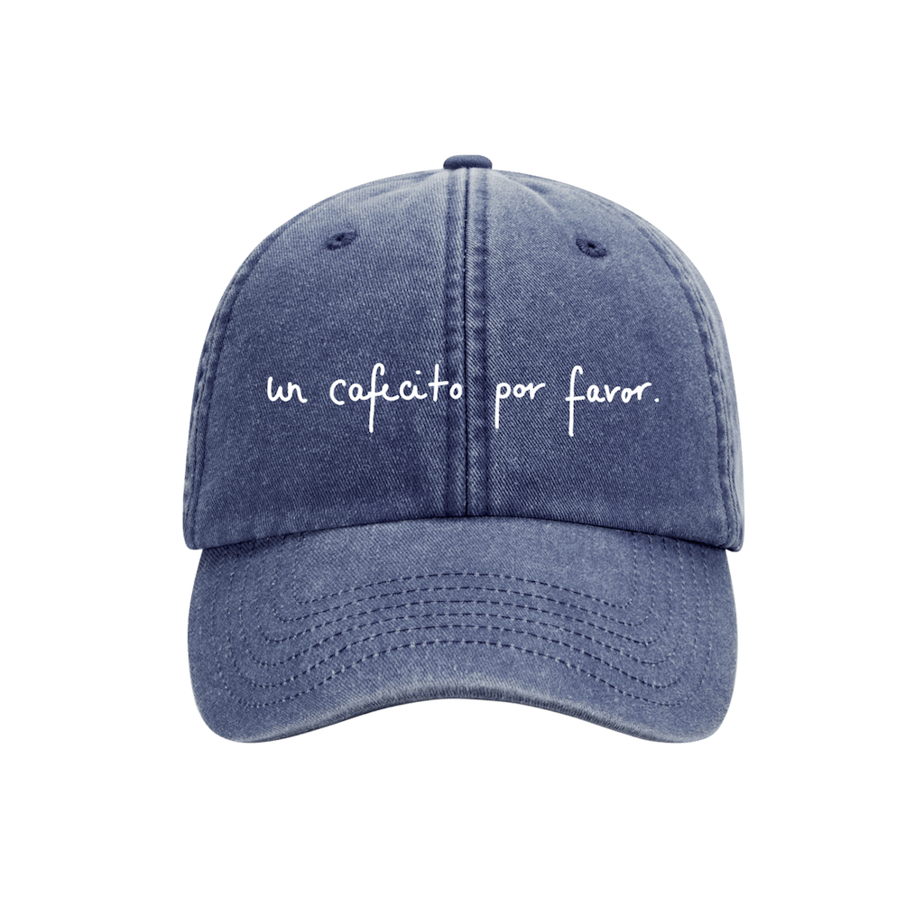 HEY SAHNI Cap – Blaue Baseball Cap mit gesticktem Markenlogo, verstellbar, unisex