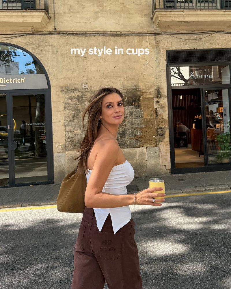 Lisa with yellow cup