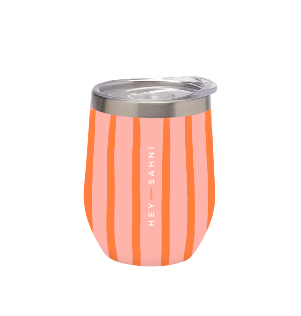 HEY SAHNI Striped Becher mit Streifen – Frontansicht